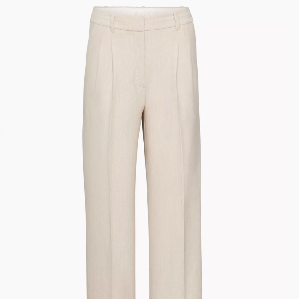 Aritzia Wilfred Effortless Pant Twill Herring/Birch size 0 regular length